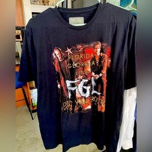 Florida Georgia Line 2017 concert/tour t shirt Sz: L